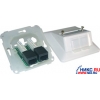 Модульная розетка 2XRJ-45 UTP, кат.5E, белая, <6707>, ELKO
