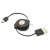 Кабель USB AM --> mini-B 5P retractable
