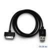 Кабель USB Gembird AM/Apple, для iPhone/iPod/iPad, 1м, черный,   CC-USB-AP1MB
