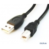 Кабель USB 2.0 AM/BM  Gembird\Cablexpert CCP-USB2-AMBM-10 3m, экран,золот. контакты, черный, пакет