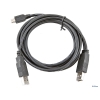 Кабель USB 2.0 AMx2/miniB 5P (mini USB) Gembird\Cablexpert CCP-USB22-AM5P-6 Позол.конт., черный, пакет, 1.8м Pro