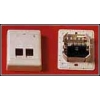 Розетка внешняя двойная телефонная RJ-12 6P6C