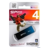 Внешний накопитель 4GB USB Drive <USB 2.0> Silicon Power Ultima U1 metal Blue (SP004GBUF2U01V1B)