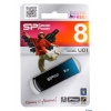 Внешний накопитель 8GB USB Drive <USB 2.0> Silicon Power Ultima U01 metal Blue (SP008GBUF2U01V1B)