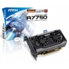 Видеокарта MSI PCI-E ATI R7750-PMD1GD5 R7750 1024Mb 128bit DDR5 800/4500 HDMI+DVI+DP RTL