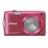 PhotoCamera Nikon CoolPix S3300 pink 16Mpix Zoom6x 2.7" 720p 42Mb SDXC CCD IS opt EN-EL19  (VMA955E1)