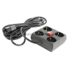Сетевой удлинитель ExeGate <ECU-16-4QB Black> <5м> ( 4 розетки,  вход IEC320-C14)