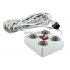 Сетевой удлинитель ExeGate <ECU-16-4Q Beige> <5м> ( 4  розетки, вход IEC320-C14)