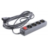 Сетевой удлинитель ExeGate <ECU-16-4B Black> <5м> ( 4 розетки,  вход IEC320-C14)