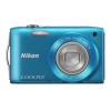 PhotoCamera Nikon CoolPix S3300 blue 16Mpix Zoom6x 2.7" 720p 42Mb SDXC CCD IS opt EN-EL19  (VMA957E1)