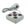 Сетевой удлинитель ExeGate <ECU-6-4Q Beige> <1.8м> ( 4  розетки, вход IEC320-C14)