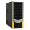 Корпус Foxconn TSAA-142 (A) yellow/black 500W ATX USB audio mic fan AirDuct