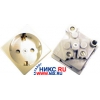 Розетка внутренняя 220V, белая, <K01-4>, 45X45,2к+з,  EFAPEL