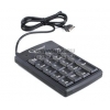 Клавиатура Gembird KPD-U1 <USB> 19КЛ+2-port USB HUB