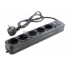 Сетевой фильтр Gembird <SPG3-B-4PPB Black> <1.2м>  ( 5 розеток)