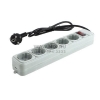 Сетевой фильтр Gembird <SPG3-B-4PP Gray> <1.2м> (  5 розеток)