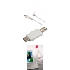 Антенна DVB-T, переходник USB, для Mac OS, для цифрового радио/ТВ, поддержка EPG, белый, Hama     [ObQ] (H-53280)