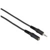Кабель 3.5 мм Jack (m-f) удлинительный, стерео, 0.5 м, *, черный, Hama     [ObA] (H-104006)