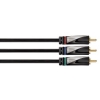 Кабель YUV 3xRCA "тюльпан" (m-m), 2.0 м, позолоченные контакты, 1080i, ****, черный, Avinity     [OhH] (H-107482)