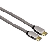 Кабель HDMI 1.4 (m-m), 1.5 м, в подарочной упаковке, текстильная оплетка, серебристый, Hama     [PxV] (H-30123)