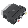 Адаптер Scart (m) In - 3xRCA "тюльпан" (f), черный, Hama     [ObV] (H-42356)