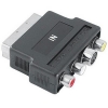 Адаптер Scart (m) In - S-video (f)+3xRCA "тюльпан" (f), черный, Hama     [ObV] (H-42358)