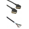 Кабель Scart (m-m), 1.0 м, позолоченные контакты, ***, черный, Hama     [ObV] (H-42777)