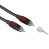 Кабель оптический ODT (Toslink) (m-m) + адаптер на 3.5 мм, 3.0 м, ***, черный, Hama     [ObA] (H-42973)