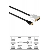 Кабель HDMI - DVI/D Single Link (m-m), 2.0 м, позолоченные контакты, ***, черный, Hama     [ObV] (H-43074)