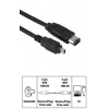 Кабель FireWire 4p/6p (m-m), 2.0 м, черный, Hama     [ObV] (H-43095)