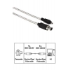 Кабель FireWire 4p/6p (m-m), 2.0 м, прозрачный, Hama     [ObV] (H-43103)