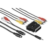 Набор для DVD (кабели S-Video (m-m), 3xRCA (m-m); адаптеры Scart (m)-3xRCA (f)+S-video (f) in/out,  3.5 мм Jack (m)-2xRCA (f)), 10.0 м, Hama     [ObV] (H-43135)