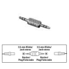 Адаптер 3.5 мм Jack (m-m), *, Hama    [ObA] (H-43263)