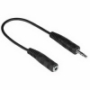 Адаптер 3.5 мм Jack (f) моно - 3.5 мм Jack (m) стерео, черный, Hama     [ObA] (H-43275)