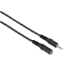 Кабель 3.5 мм Jack (m-f) удлинительный, стерео, 2.5 м, черный, Hama      [ObA] (H-43300)