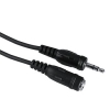 Кабель 3.5 мм Jack (m-f) удлинительный, стерео, 5.0 м, черный, Hama      [ObA] (H-43302)