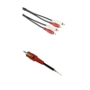 Кабель 2xRCA "тюльпан" (m-m), стерео, 2.5 м, двойное экранирование, черный, Hama     [ObA] (H-43407)