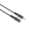 Кабель 3.5 мм Jack (m-f) удлинительный, стерео, 2.5 м, двойное экранирование, черный, Hama     [ObA] (H-43415)