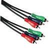 Кабель YUV 3xRCA "тюльпан"(m-m), 1.0 м, черный, Hama     [ObV] (H-43418)
