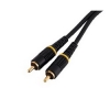 Кабель RCA "тюльпан" (m-m), 1.5 м, позолоченные контакты, черный, Hama     [ObY] (H-47425)