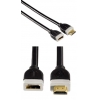Кабель HDMI 1.3 удлинительный (m-f), 1.8 м, позолоченные контакты, 1080p, черный, Hama     [ObC] (H-54577)