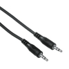 Кабель 3.5 мм Jack (m-m), стерео, 0.5 м, черный, Hama     [ObC] (H-78474)