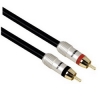 Кабель 2xRCA "тюльпан" (m-m), 1.5 м, позолоченные контакты, ***, черный, Hama     [ObH] (H-79031)