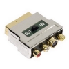 Адаптер Scart (m) in/out - 3xRCA "тюльпан" (f) + S-Video (f), позолоченные контакты, ***, Hama     [ObH] (H-79075)