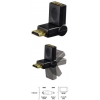 Адаптер HDMI 1.3 (m-f) поворотный, позолоченные контакты, 1080p, ***, черный, Hama     [ObV] (H-83012)