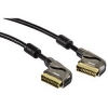 Кабель Scart (m-m), 3.0 м, позолоченные контакты, цельнометаллические штекеры, *****, черный, Hama     [ObV] (H-83031)