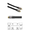 Кабель HDMI 1.3 (m-m) плоский, 1.5 м, позолоченные контакты, цельнометаллический штекер, 1440p, *****, текстильная оплетка, черный, Hama     [ObV] (H-83040)