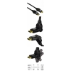 Кабель HDMI 1.3 (m-m), 3.0 м, поворотные штекеры, позолоченные контакты, 1080p, ферритовый фильтр, ***, черный, Hama     [ObV] (H-83061)