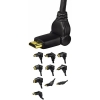 Кабель HDMI 1.3 (m-m), 1.5 м, штекеры поворотные во всех направлениях, позолоченные контакты, 1080p, ***, черный, Hama     [ObV] (H-83075)