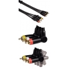 Кабель  RCA "тюльпан" 3хRCA(m-m), 1.5 м, поворотные штекеры, позолоченные контакты, ***, черный, Hama     [ObV] (H-83085)